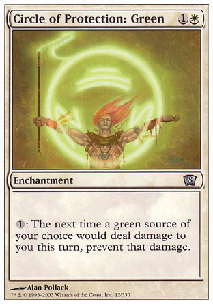 Circle of Protection: Green (8th Edition) Near Mint Foil