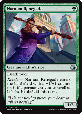 Narnam Renegade (Aether Revolt) Near Mint Foil