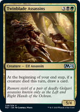 Twinblade Assassins (Magic 2021 Core Set) Near Mint Foil