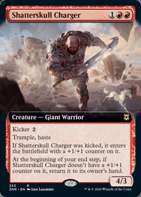 Shatterskull Charger (Extended Art) (Zendikar Rising) Near Mint Foil