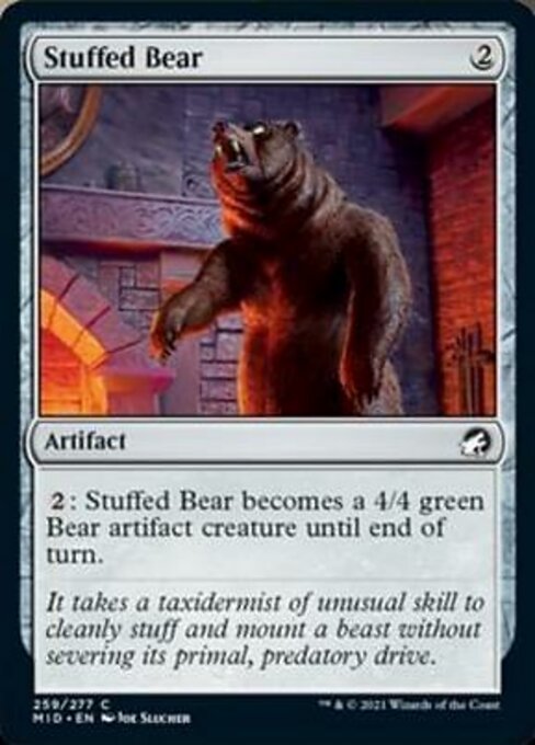 Stuffed Bear (Innistrad: Midnight Hunt) Near Mint Foil