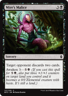 Mire's Malice (Battle for Zendikar) Near Mint Foil