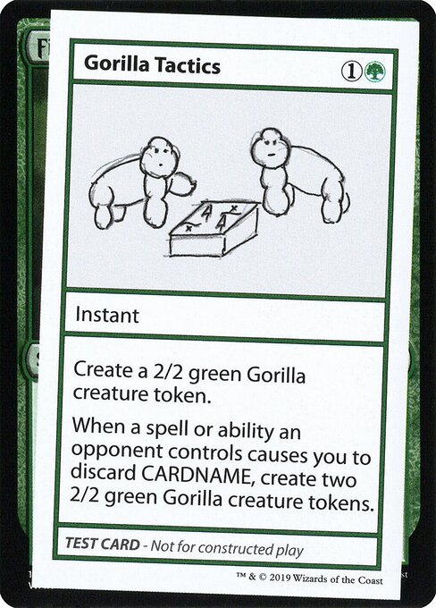 Gorilla Tactics (No PW Symbol) (Mystery Booster Test Print 2021) Near Mint