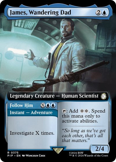 James, Wandering Dad (Extended Art) (Universes Beyond: Fallout) Near Mint