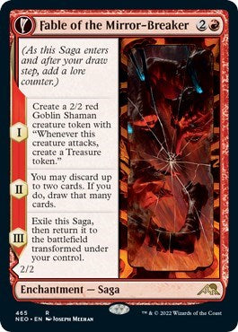 Fable of the Mirror-Breaker (Extended Art) (Kamigawa: Neon Dynasty) Near Mint