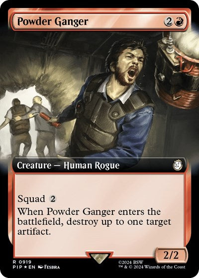 Powder Ganger (Extended Art) (Surge Foil) (Universes Beyond: Fallout) Near Mint