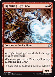 Lightning-Rig Crew (Ixalan) Near Mint Foil