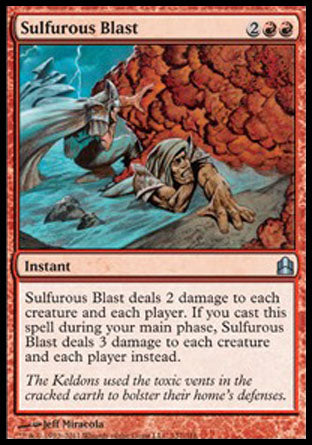 Sulfurous Blast (Commander) Light Play