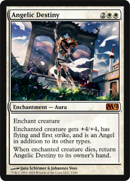 Angelic Destiny (Magic 2012 Core Set) Light Play