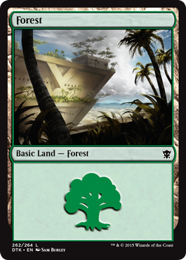 Forest (262) (Dragons of Tarkir) Near Mint