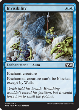 Invisibility (Magic 2015 Core Set) Near Mint Foil