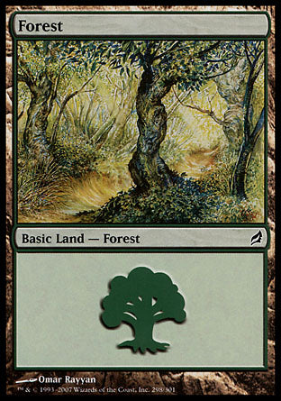 Forest (298) (Lorwyn) Near Mint Foil Japanese