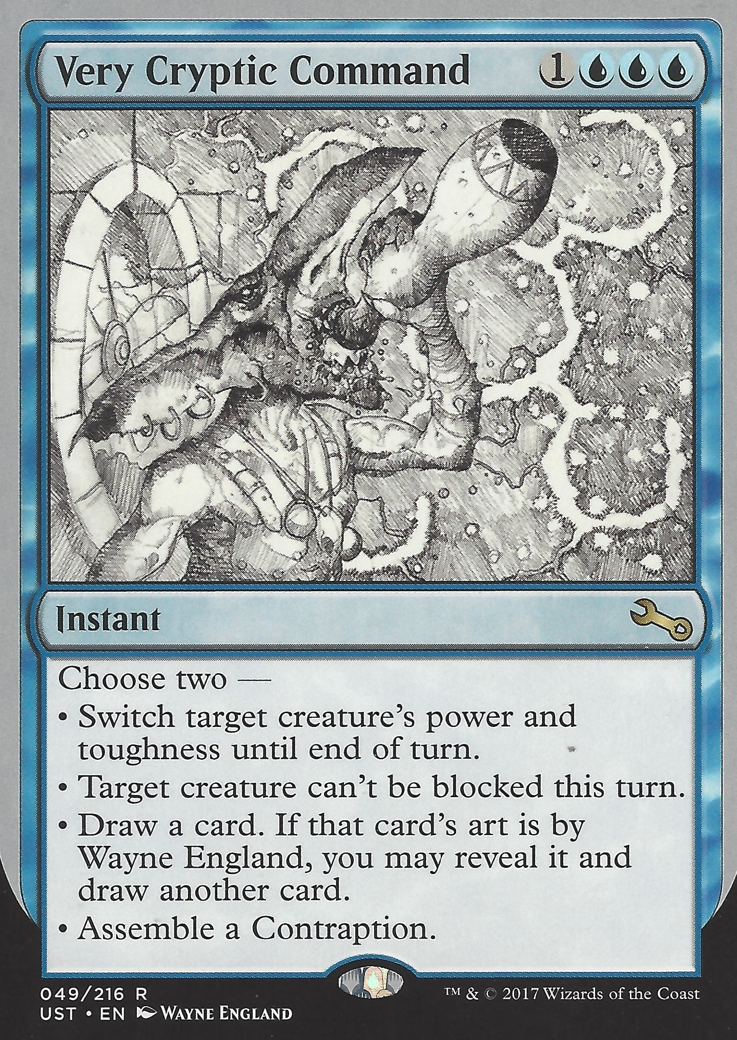 Very Cryptic Command (A) (Switch Target Creature s) (Unstable) Near Mint