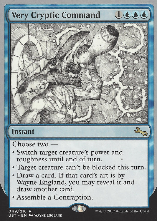 Very Cryptic Command (A) (Switch Target Creature s) (Unstable) Near Mint