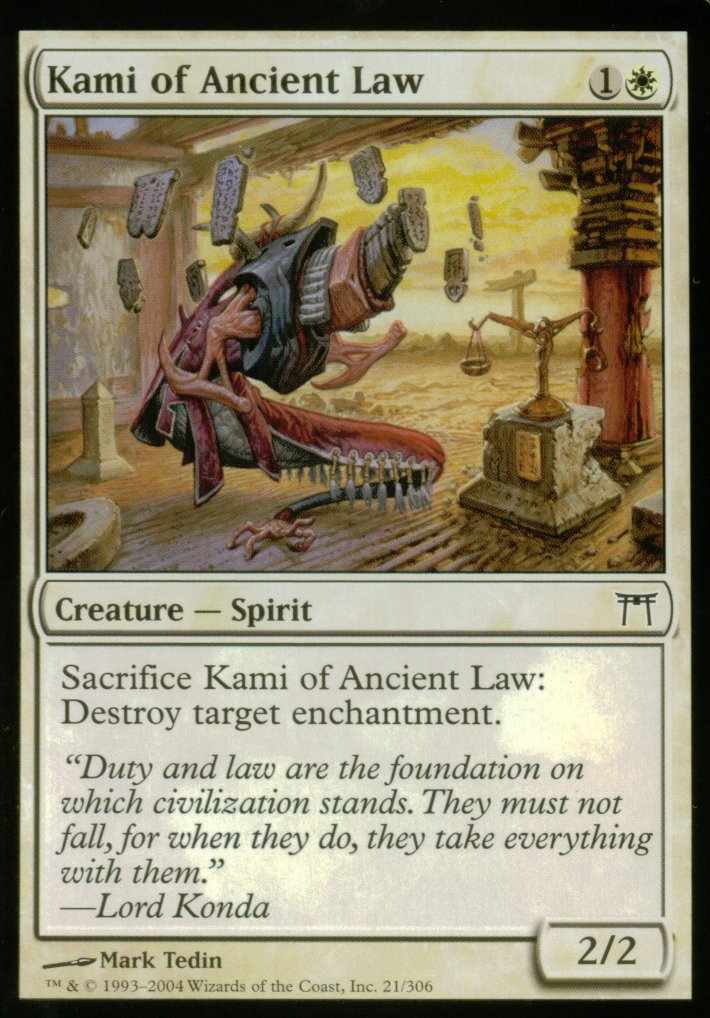 Kami of Ancient Law (Champions of Kamigawa) Near Mint Foil
