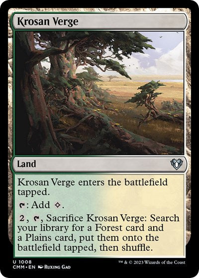 Krosan Verge (Commander Masters) Near Mint