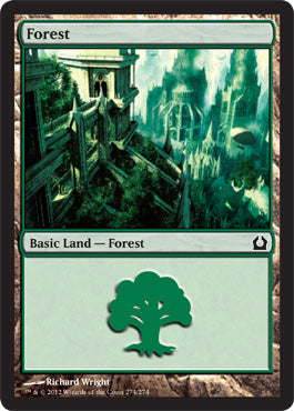 Forest (274) (Return to Ravnica) Near Mint Foil