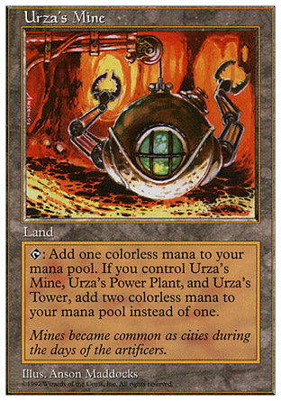 Urza's Mine (5th Edition) Light Play