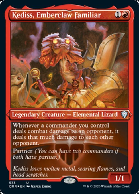 Kediss, Emberclaw Familiar (Foil Etched) (Commander Legends) Near Mint