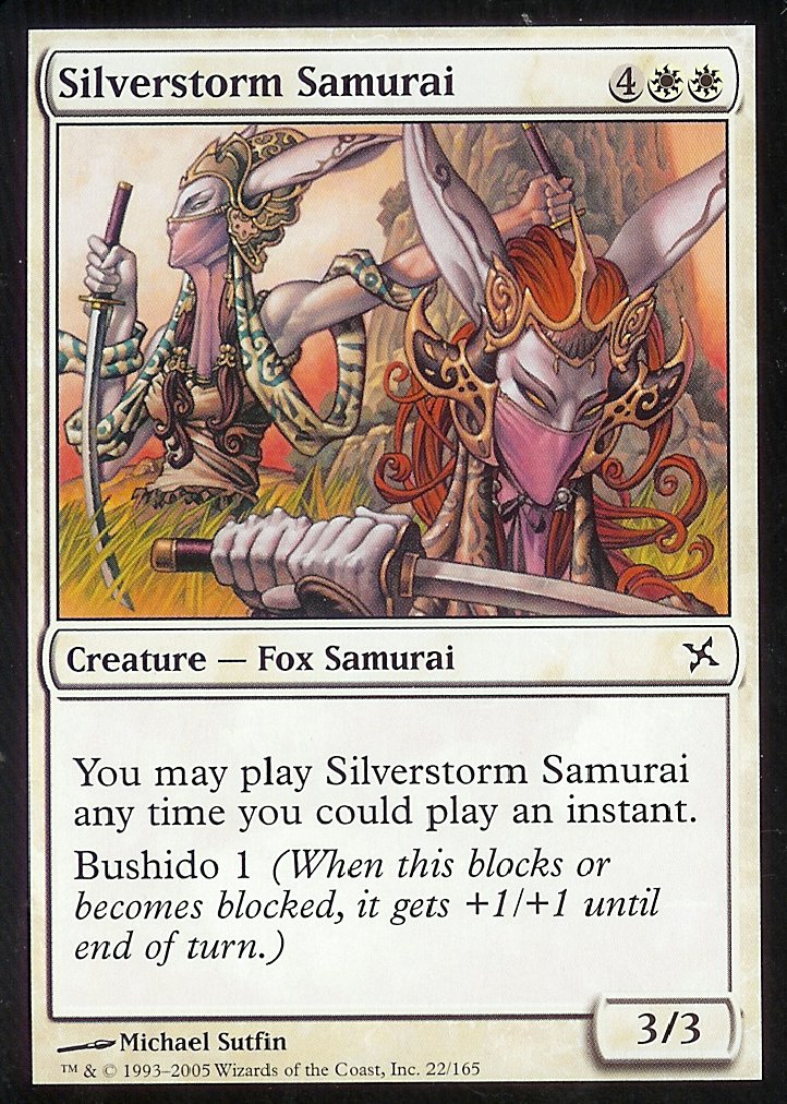 Silverstorm Samurai (Betrayers of Kamigawa) Near Mint Foil