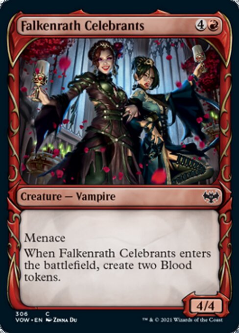 Falkenrath Celebrants (Showcase) (Innistrad: Crimson Vow) Near Mint Foil