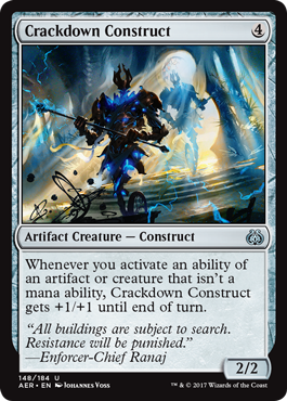 Crackdown Construct (Aether Revolt) Near Mint Foil