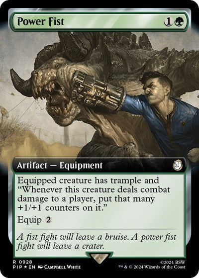 Power Fist (Extended Art) (Surge Foil) (Universes Beyond: Fallout) Near Mint