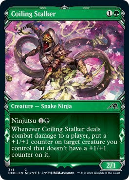 Coiling Stalker (Showcase) (Kamigawa: Neon Dynasty) Near Mint
