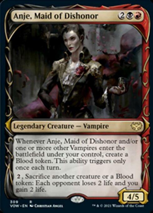 Anje, Maid of Dishonor (Showcase) (Innistrad: Crimson Vow) Near Mint