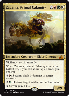 Zacama, Primal Calamity (Rivals of Ixalan) Near Mint