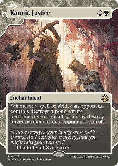 Karmic Justice (Wilds of Eldraine: Enchanting Tales) Near Mint Foil