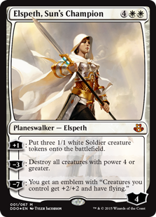 Elspeth, Sun's Champion (Duel Decks: Kiora vs Elspeth) Near Mint Foil