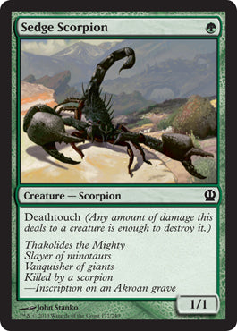 Sedge Scorpion (Theros) Near Mint Foil