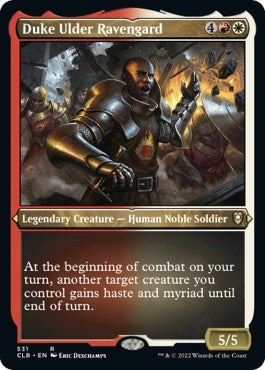 Duke Ulder Ravengard (Etched Foil) (Commander Legends: Battle for Baldur's Gate) Near Mint Foil