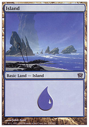 Island (336) (9th Edition) Near Mint
