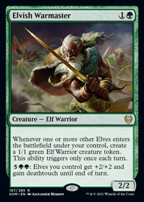 Elvish Warmaster (Kaldheim) Near Mint Foil