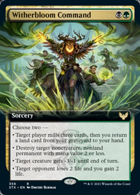 Witherbloom Command (Extended Art) (Strixhaven) Near Mint