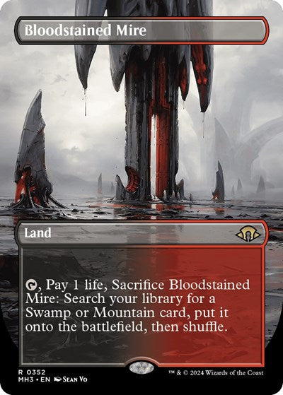 Bloodstained Mire (Borderless) (Modern Horizons 3) Near Mint