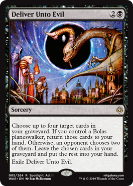 Deliver Unto Evil (War of the Spark) Near Mint Foil
