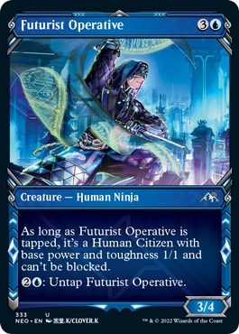 Futurist Operative (Showcase) (Kamigawa: Neon Dynasty) Near Mint