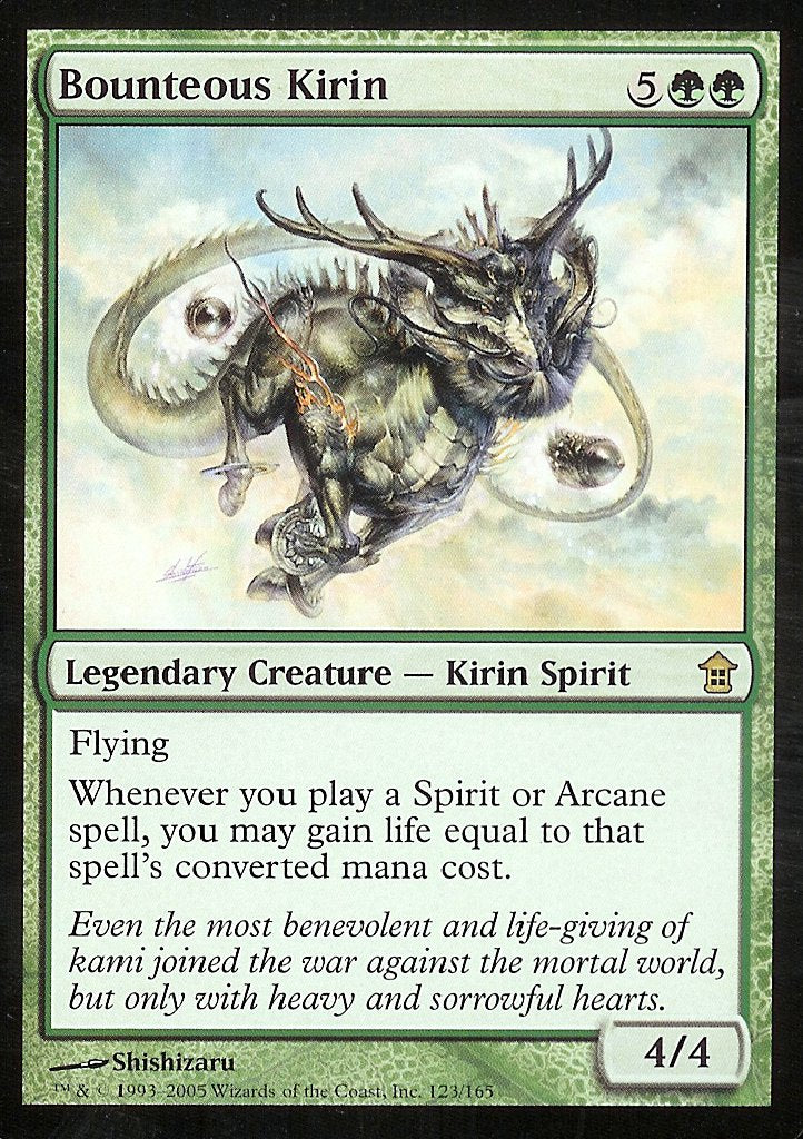 Bounteous Kirin (Saviors of Kamigawa) Near Mint Foil