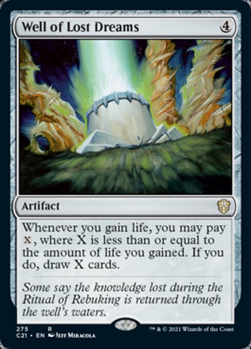 Well of Lost Dreams (Commander 2021 Strixhaven) Near Mint