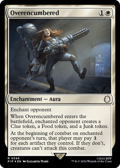 Overencumbered (Surge Foil) (Universes Beyond: Fallout) Near Mint