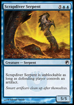 Scrapdiver Serpent (Scars of Mirrodin) Near Mint Foil