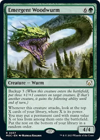 Emergent Woodwurm (Commander: March of the Machine) Near Mint