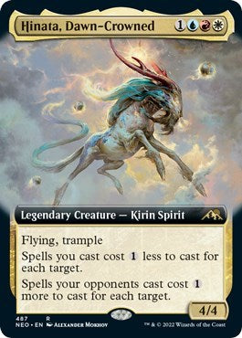 Hinata, Dawn-Crowned (Extended Art) (Kamigawa: Neon Dynasty) Near Mint