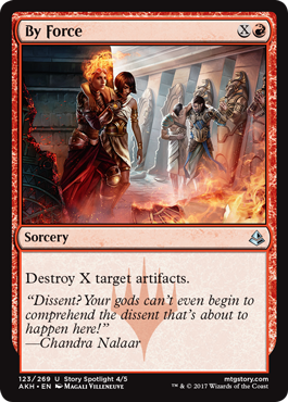 By Force (Amonkhet) Near Mint Foil