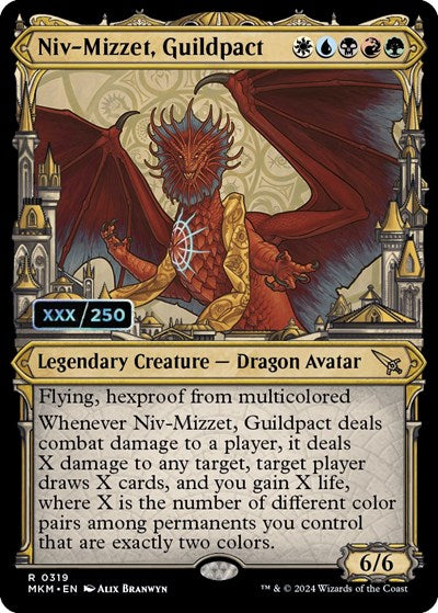 Niv-Mizzet, Guildpact (Serial Numbered) (Murders at Karlov Manor) Near Mint