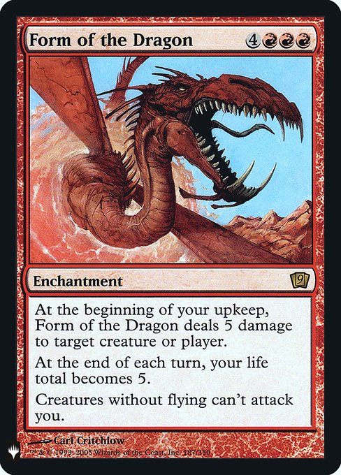Form of the Dragon (Mystery Booster Retail Edition Foils) Near Mint Foil