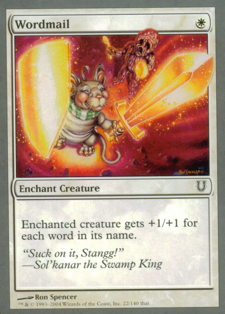Wordmail (Unhinged) Near Mint